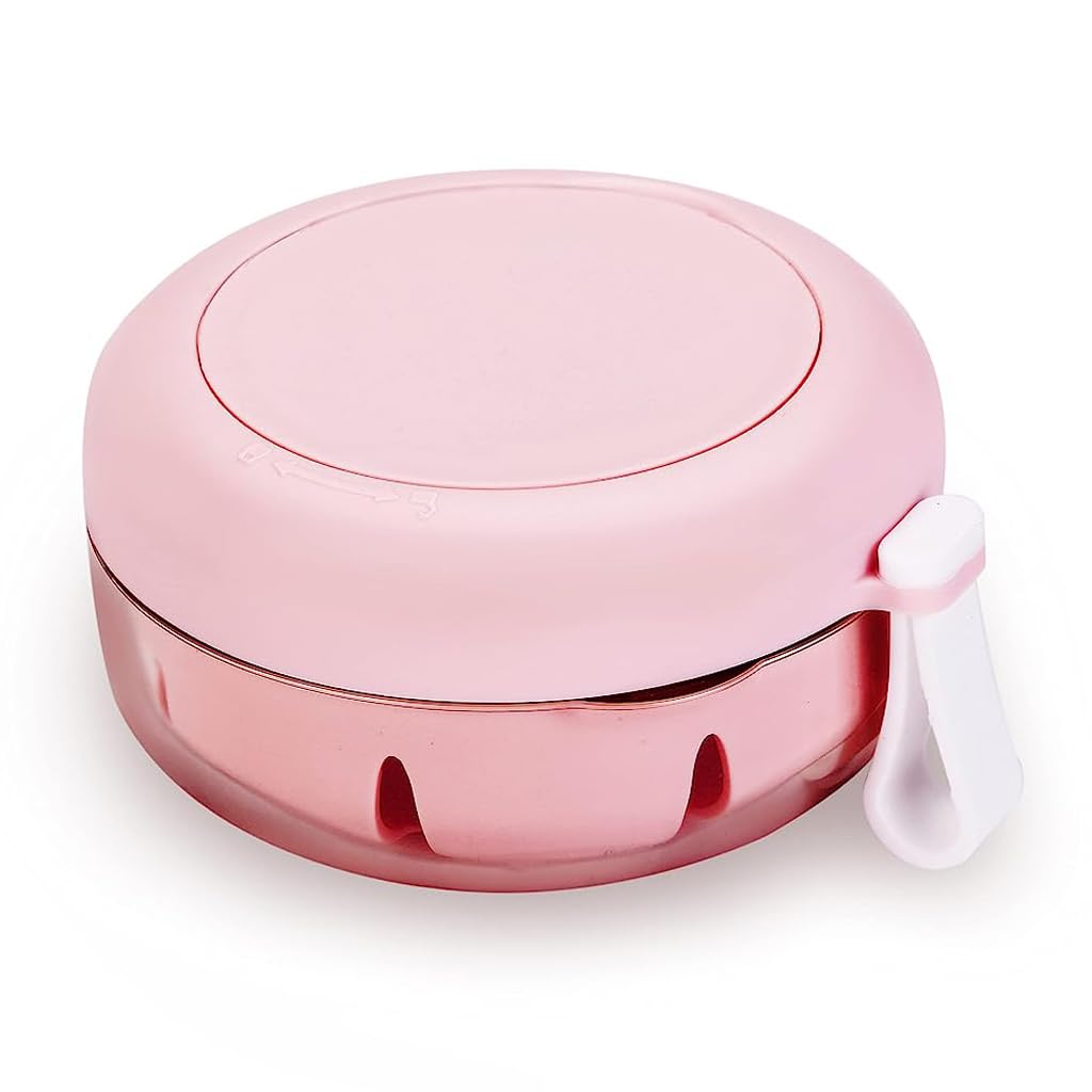 HANNEA Denture Case, Denture Bath Case Cup Box Holder, Leak Proof Portable Retainer Case, Denture Box with Strainer & Mirror for Travel, Denture Case for Aligner Retainer Mouth Guard, Pink HANNEA Denture Case, Denture Bath Case Cup Box Holder, Leak Proof Portable Retainer Case, Denture Box with Strainer & Mirror for Travel, Denture Case for Aligner Retainer Mouth Guard, Pink